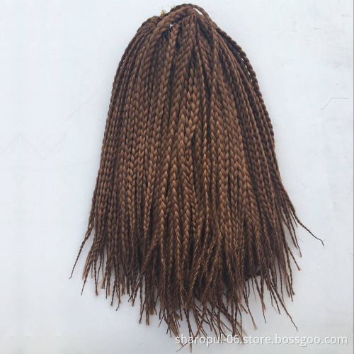 Crochet braids 14inch box Ombre Synthetic Braiding Hair extension Japanese Fiber Bulk braid